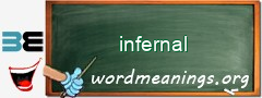 WordMeaning blackboard for infernal